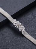 Jankelly Square Water Drop Tennis Chain Bracelets