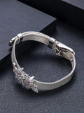 Jankelly Square Water Drop Tennis Chain Bracelets
