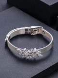 Jankelly Square Water Drop Tennis Chain Bracelets