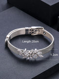 Jankelly Square Water Drop Tennis Chain Bracelets