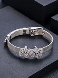 Water Drop Tennis Chain Bracelet CZ Bohemian Cuff Women Wedding