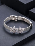 Water Drop Tennis Chain Bracelet CZ Bohemian Cuff Women Wedding