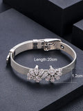 Water Drop Tennis Chain Bracelet CZ Bohemian Cuff Women Wedding