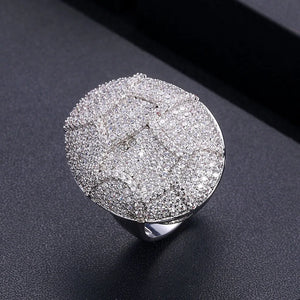 Jankelly2020 Disco Ball Statement Ring for Women