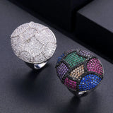 Jankelly2020 Disco Ball Statement Ring for Women