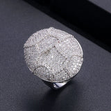 Jankelly2020 Disco Ball Statement Ring for Women