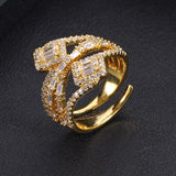 JankellyCollection Cubic Zircon Stackable Rings - Bridal Finger Ring
