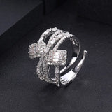 JankellyCollection Cubic Zircon Stackable Rings - Bridal Finger Ring