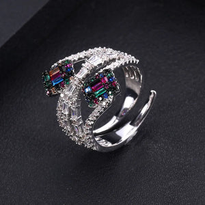 JankellyCollection Cubic Zircon Stackable Rings - Bridal Finger Ring
