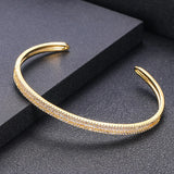 JankellyHigh HOT Bangle Romantic Gorgeous Bracelet for Women Wedding Engagement