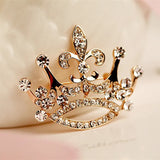 Japan Korea High Heart Shape Love Flower Rhinestones Pearl Brooch