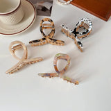 Japan & South Korea Acetate Hair Clip Metal Plate Hair Clip Shark Clip