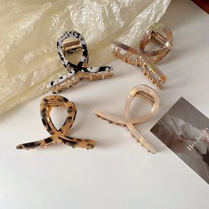 Japan & South Korea Acetate Hair Clip Metal Plate Hair Clip Shark Clip