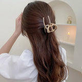 Japan & South Korea Acetate Hair Clip Metal Plate Hair Clip Shark Clip