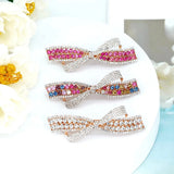 Japanese & Korean Crystal Bow Hair Clip Jewelry