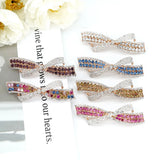 Japanese & Korean Crystal Bow Hair Clip Jewelry