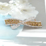 Japanese & Korean Crystal Bow Hair Clip Jewelry