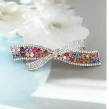 Japanese & Korean Crystal Bow Hair Clip Jewelry
