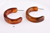 Japanese & Korean Acrylic C Shape Stud Earrings DIY Materials