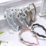 Japanese & Korean 3D Embroidered Elf Butterfly Headband Lace