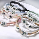 Japanese & Korean 3D Embroidered Elf Butterfly Headband Lace