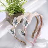 Japanese & Korean 3D Embroidered Elf Butterfly Headband Lace