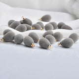 Japan Autumn Winter Water Micro Velvet Pendant DIY Earrings