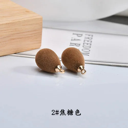 Japan Autumn Winter Water Micro Velvet Pendant DIY Earrings