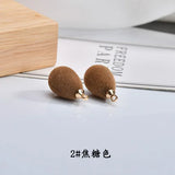 Japan Autumn Winter Water Micro Velvet Pendant DIY Earrings