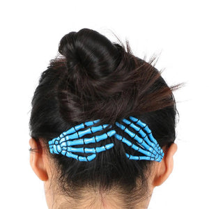 Japan Harajuku Skeleton Hand Bone Hair Clip