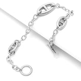 Japan Coffee Bean Pig Nose Bracelet Men Women Silver/Gold