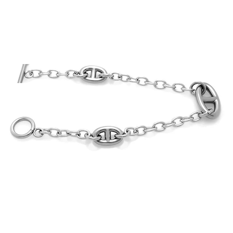 Japan Coffee Bean Pig Nose Bracelet Men Women Silver/Gold