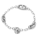 Japan Coffee Bean Pig Nose Bracelet Men Women Silver/Gold