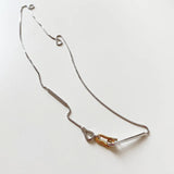 925 Silver Geometric Hook Box Necklace Choker