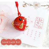 Japan Luck Koi Bells Pendant DIY Trinkets Phone Lanyard Accessory