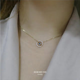 Japan S925 Silver Plated 18k Necklace Women's Celebrity Clavicle Chain