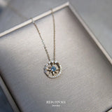 Japan S925 Silver Plated 18k Necklace Women's Celebrity Clavicle Chain