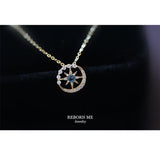 Japan S925 Silver Plated 18k Necklace Women's Celebrity Clavicle Chain