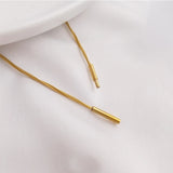 Japan Minimalist Thin Bangle Cuff Bracelet Collar Necklace