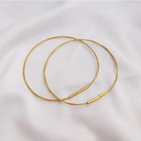 Japan Minimalist Thin Bangle Cuff Bracelet Collar Necklace