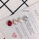 Japan Popularity High Water Droplet Cotton Pearl Ear Stud DIY Accessories