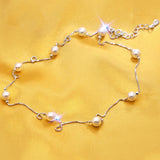 Japan South Korea S925 Silver Necklace Pearl Pendant Sweet Gift