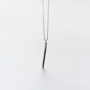Japan South Korea Women's 925 Sterling Silver One-line Long Necklace