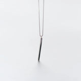Japan South Korea Women's 925 Sterling Silver One-line Long Necklace