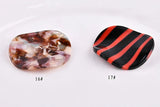 Japanese & Korean Style Wavy Tortoise Shell Earrings