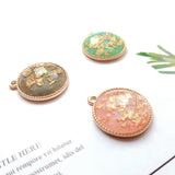 Japanese & Korean DIY Jewelry Accessories Alloy Inlaid Foil Diamond Eardrop