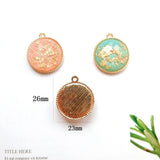 Japanese & Korean DIY Jewelry Accessories Alloy Inlaid Foil Diamond Eardrop
