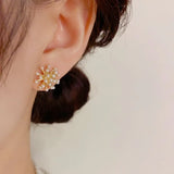 Japan & Korea Fashion Fireworks Pearl Earrings 925 Silver Sweet Niche Earrings