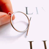 Japan & Korea Copper Pendant Round Metal DIY Earrings Accessories 6 Pieces