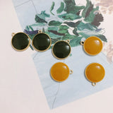 Oil Alloy Mini Candy Pendant DIY Jewelry Earrings 6pcs